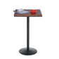 Industrial Style Black Iron Bar Table Brown Wood Top Bistro Table for Cafe Without Chairs Clearhalo 'Bar Furniture' 'Bar Tables' 'bar_tables' 'furn' 'furn_bar_tables' 'Furniture' 'furniture_bar_tables' 'Kitchen & Dining Furniture' 'kitchen&dining_furn' 'kitchen' 4393132