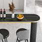 Industrial Bar Table Stone Top Pub Table with Iron Base for Dining Room Clearhalo 'Bar Furniture' 'Bar Tables' 'bar_tables' 'furn' 'furn_bar_tables' 'Furniture' 'furniture_bar_tables' 'Kitchen & Dining Furniture' 'kitchen&dining_furn' 'kitchen' 4393169