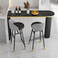 Industrial Bar Table Stone Top Pub Table with Iron Base for Dining Room Clearhalo 'Bar Furniture' 'Bar Tables' 'bar_tables' 'furn' 'furn_bar_tables' 'Furniture' 'furniture_bar_tables' 'Kitchen & Dining Furniture' 'kitchen&dining_furn' 'kitchen' 4393174