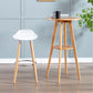 Nordic Style Plastic Seat Barstool 4 Legs Base Minimalism Bar Stool, Set of 2 Clearhalo 'Bar Furniture' 'Bar Stools' 'bar_stools' 'furn' 'furn_bar_stools' 'furniture_bar_stools' 'Kitchen & Dining Furniture' 'kitchen&dining_furn' 'kitchen' 'kitchen_furn' Furniture' 4393364
