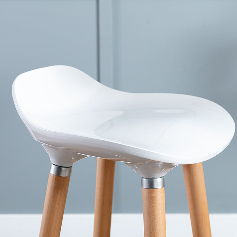 Nordic Style Plastic Seat Barstool 4 Legs Base Minimalism Bar Stool, Set of 2 Clearhalo 'Bar Furniture' 'Bar Stools' 'bar_stools' 'furn' 'furn_bar_stools' 'furniture_bar_stools' 'Kitchen & Dining Furniture' 'kitchen&dining_furn' 'kitchen' 'kitchen_furn' Furniture' 4393367