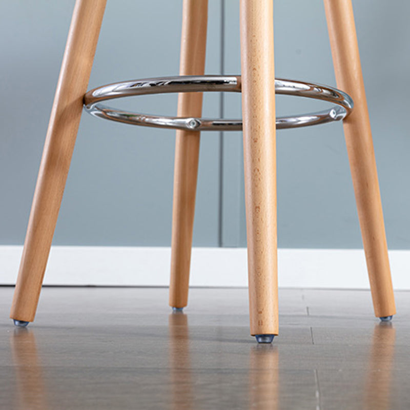 Nordic Style Plastic Seat Barstool 4 Legs Base Minimalism Bar Stool, Set of 2 Clearhalo 'Bar Furniture' 'Bar Stools' 'bar_stools' 'furn' 'furn_bar_stools' 'furniture_bar_stools' 'Kitchen & Dining Furniture' 'kitchen&dining_furn' 'kitchen' 'kitchen_furn' Furniture' 4393370