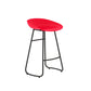 Simple Iron Low Back Barstool Nordic Indoor Tall Stool with Bucket Seat Red 1 Piece Counter Stool(26"H) Clearhalo 'Bar Furniture' 'Bar Stools' 'bar_stools' 'furn' 'furn_bar_stools' 'furniture_bar_stools' 'Kitchen & Dining Furniture' 'kitchen&dining_furn' 'kitchen' 'kitchen_furn' Furniture' 4393381