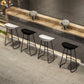 Simple Iron Low Back Barstool Nordic Indoor Tall Stool with Bucket Seat Clearhalo 'Bar Furniture' 'Bar Stools' 'bar_stools' 'furn' 'furn_bar_stools' 'furniture_bar_stools' 'Kitchen & Dining Furniture' 'kitchen&dining_furn' 'kitchen' 'kitchen_furn' Furniture' 4393385
