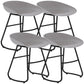 Simple Iron Low Back Barstool Nordic Indoor Tall Stool with Bucket Seat Grey 4 Piece Set Short Stool(18"H) Clearhalo 'Bar Furniture' 'Bar Stools' 'bar_stools' 'furn' 'furn_bar_stools' 'furniture_bar_stools' 'Kitchen & Dining Furniture' 'kitchen&dining_furn' 'kitchen' 'kitchen_furn' Furniture' 4393398