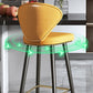 Scandinavian Swivel Leather Counter Stools Black Low Back Bar Stools with Footrest Clearhalo 'Bar Furniture' 'Bar Stools' 'bar_stools' 'furn' 'furn_bar_stools' 'furniture_bar_stools' 'Kitchen & Dining Furniture' 'kitchen&dining_furn' 'kitchen' 'kitchen_furn' Furniture' 4395650