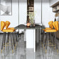 Scandinavian Swivel Leather Counter Stools Black Low Back Bar Stools with Footrest Clearhalo 'Bar Furniture' 'Bar Stools' 'bar_stools' 'furn' 'furn_bar_stools' 'furniture_bar_stools' 'Kitchen & Dining Furniture' 'kitchen&dining_furn' 'kitchen' 'kitchen_furn' Furniture' 4395659