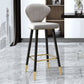 Scandinavian Swivel Leather Counter Stools Black Low Back Bar Stools with Footrest Grey 1 Piece Clearhalo 'Bar Furniture' 'Bar Stools' 'bar_stools' 'furn' 'furn_bar_stools' 'furniture_bar_stools' 'Kitchen & Dining Furniture' 'kitchen&dining_furn' 'kitchen' 'kitchen_furn' Furniture' 4395664