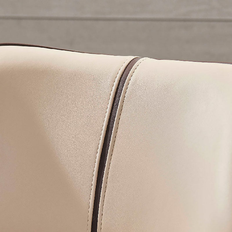 Contemporary Wingback Dining Side Chair Kitchen Leather Dining Chair Clearhalo ' kitchen&dining_furn' 'Dining Chairs' 'Dining Tables & Seating' 'dining_chair' 'furn' 'furn_dining_chair' 'Furniture' 'furniture_dining_chair' 'Kitchen & Dining Furniture' 'kitchen' 4399594