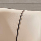 Contemporary Wingback Dining Side Chair Kitchen Leather Dining Chair Clearhalo ' kitchen&dining_furn' 'Dining Chairs' 'Dining Tables & Seating' 'dining_chair' 'furn' 'furn_dining_chair' 'Furniture' 'furniture_dining_chair' 'Kitchen & Dining Furniture' 'kitchen' 4399594