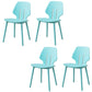 Contemporary Open Back Dining Side Chair Plastic Dining Armless Chairs for Home Use Light Blue 4 Piece Set Clearhalo ' kitchen&dining_furn' 'Dining Chairs' 'Dining Tables & Seating' 'dining_chair' 'furn' 'furn_dining_chair' 'Furniture' 'furniture_dining_chair' 'Kitchen & Dining Furniture' 'kitchen' 4399603