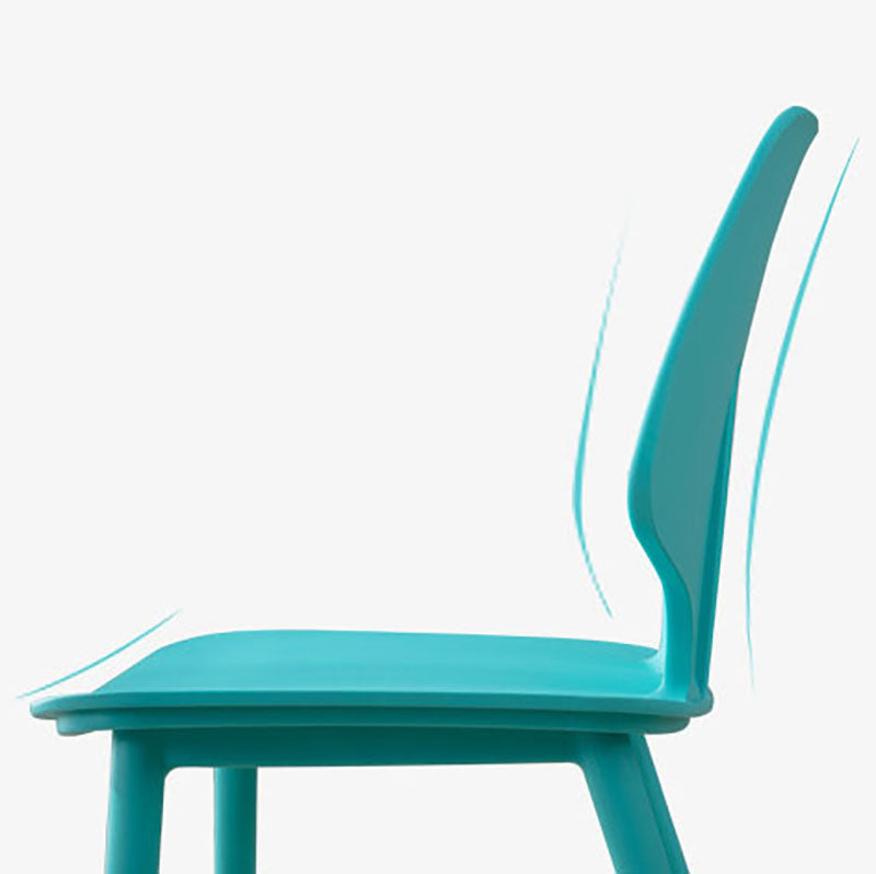 Contemporary Open Back Dining Side Chair Plastic Dining Armless Chairs for Home Use Clearhalo ' kitchen&dining_furn' 'Dining Chairs' 'Dining Tables & Seating' 'dining_chair' 'furn' 'furn_dining_chair' 'Furniture' 'furniture_dining_chair' 'Kitchen & Dining Furniture' 'kitchen' 4399610