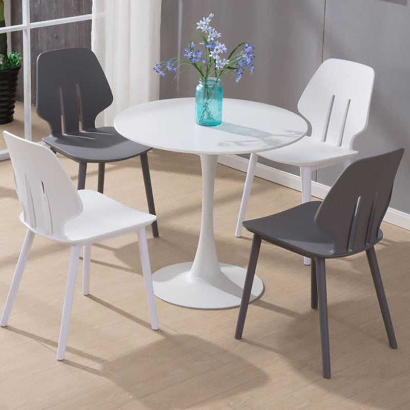 Contemporary Open Back Dining Side Chair Plastic Dining Armless Chairs for Home Use Clearhalo ' kitchen&dining_furn' 'Dining Chairs' 'Dining Tables & Seating' 'dining_chair' 'furn' 'furn_dining_chair' 'Furniture' 'furniture_dining_chair' 'Kitchen & Dining Furniture' 'kitchen' 4399613