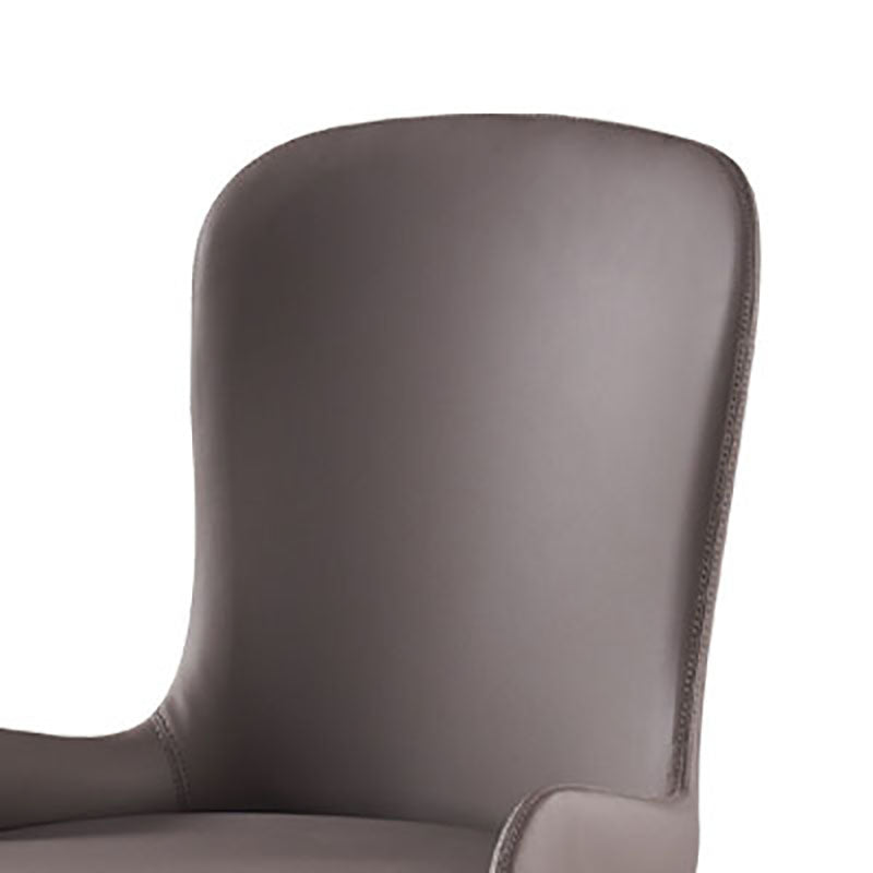Contemporary Wingback Side Chair Restaurant Leather Dining Chairs Clearhalo ' kitchen&dining_furn' 'Dining Chairs' 'Dining Tables & Seating' 'dining_chair' 'furn' 'furn_dining_chair' 'Furniture' 'furniture_dining_chair' 'Kitchen & Dining Furniture' 'kitchen' 4399638