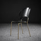 Metal Contemporary Kitchen Dining Side Chair Open Back Dining Chairs Black 1 Piece Brass Gold Clearhalo ' kitchen&dining_furn' 'Dining Chairs' 'Dining Tables & Seating' 'dining_chair' 'furn' 'furn_dining_chair' 'Furniture' 'furniture_dining_chair' 'Kitchen & Dining Furniture' 'kitchen' 4399664