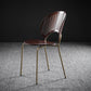 Metal Contemporary Kitchen Dining Side Chair Open Back Dining Chairs Walnut 1 Piece Brass Gold Clearhalo ' kitchen&dining_furn' 'Dining Chairs' 'Dining Tables & Seating' 'dining_chair' 'furn' 'furn_dining_chair' 'Furniture' 'furniture_dining_chair' 'Kitchen & Dining Furniture' 'kitchen' 4399689