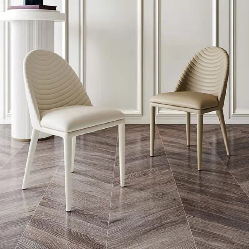 Modern Contemporary Dining Room Side Chairs Metal Parsons Chair Clearhalo ' kitchen&dining_furn' 'Dining Chairs' 'Dining Tables & Seating' 'dining_chair' 'furn' 'furn_dining_chair' 'Furniture' 'furniture_dining_chair' 'Kitchen & Dining Furniture' 'kitchen' 4399696