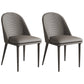 Modern Contemporary Dining Room Side Chairs Metal Parsons Chair Grey 2 Piece Set Clearhalo ' kitchen&dining_furn' 'Dining Chairs' 'Dining Tables & Seating' 'dining_chair' 'furn' 'furn_dining_chair' 'Furniture' 'furniture_dining_chair' 'Kitchen & Dining Furniture' 'kitchen' 4399697