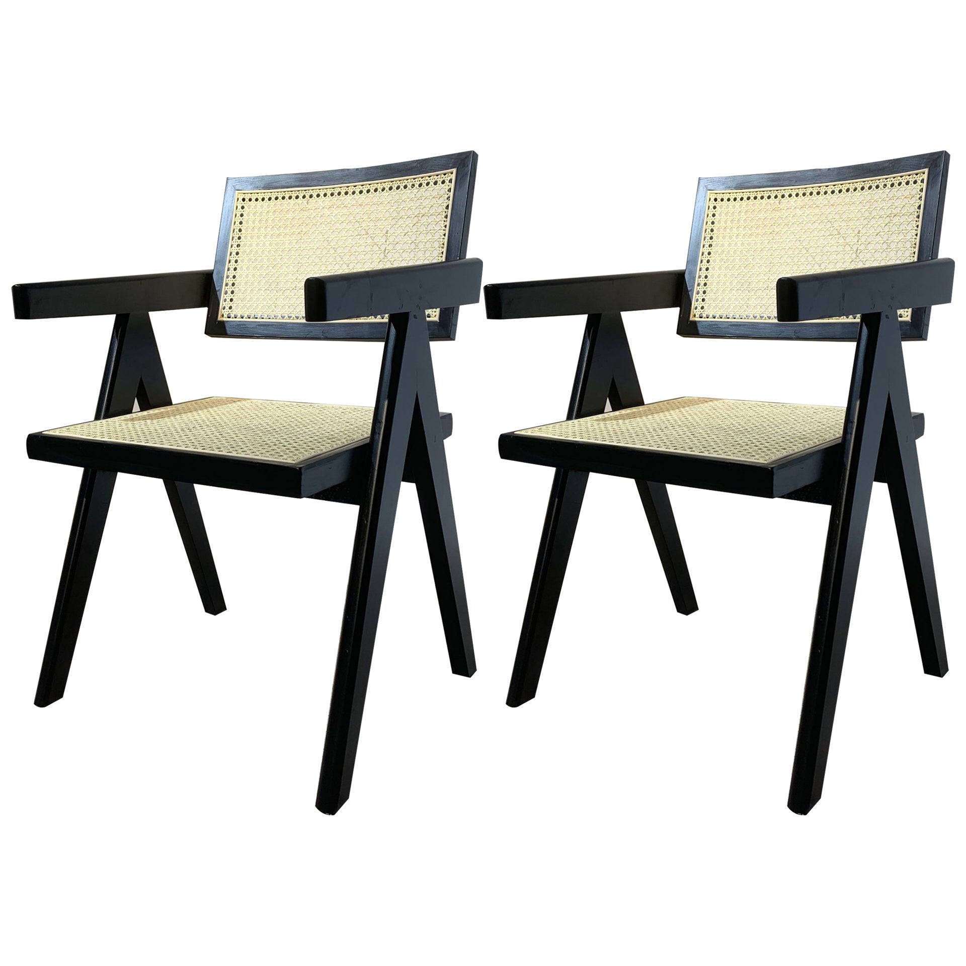 Wood Contemporary Kitchen Arm Chair Open Back Dining Chair for Patio Black-Wood 2 Piece Set Clearhalo ' kitchen&dining_furn' 'Dining Chairs' 'Dining Tables & Seating' 'dining_chair' 'furn' 'furn_dining_chair' 'Furniture' 'furniture_dining_chair' 'Kitchen & Dining Furniture' 'kitchen' 4399729