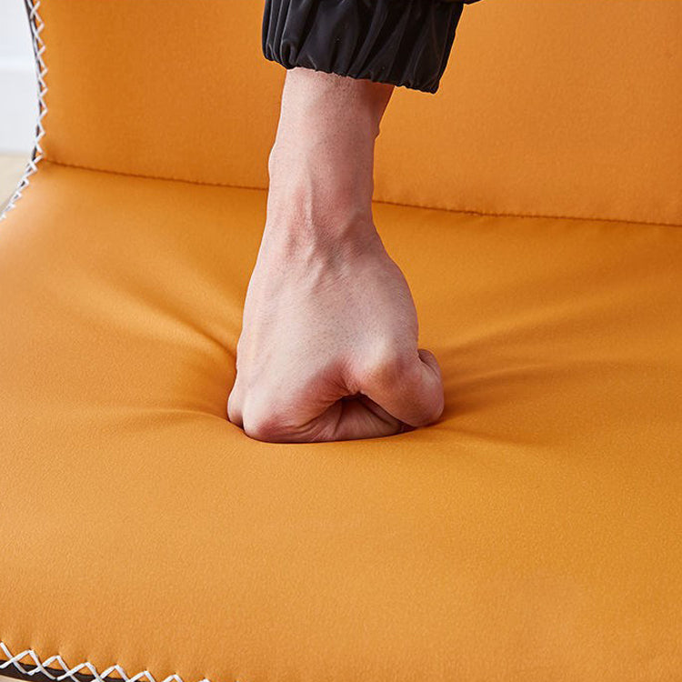 Contemporary Side Chair Metal Wingback Indoor-Outdoor Chairs Clearhalo ' kitchen&dining_furn' 'Dining Chairs' 'Dining Tables & Seating' 'dining_chair' 'furn' 'furn_dining_chair' 'Furniture' 'furniture_dining_chair' 'Kitchen & Dining Furniture' 'kitchen' 4399758