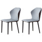 Contemporary Side Chair Metal Wingback Indoor-Outdoor Chairs Gray Coffee 2 Piece Set Clearhalo ' kitchen&dining_furn' 'Dining Chairs' 'Dining Tables & Seating' 'dining_chair' 'furn' 'furn_dining_chair' 'Furniture' 'furniture_dining_chair' 'Kitchen & Dining Furniture' 'kitchen' 4399767