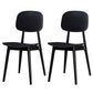 Modern Indoor-Outdoor Dining Chair Open Back Plastic Side Chair Black Set of 2 Clearhalo ' kitchen&dining_furn' 'Dining Chairs' 'Dining Tables & Seating' 'dining_chair' 'Furniture' 'furniture_dining_chair' 'Kitchen & Dining Furniture' 'kitchen' 4399790