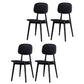 Modern Indoor-Outdoor Dining Chair Open Back Plastic Side Chair Black Set of 4 Clearhalo ' kitchen&dining_furn' 'Dining Chairs' 'Dining Tables & Seating' 'dining_chair' 'Furniture' 'furniture_dining_chair' 'Kitchen & Dining Furniture' 'kitchen' 4399793