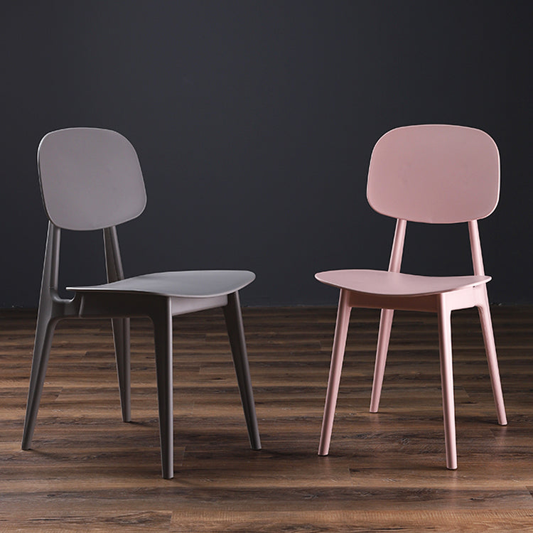 Modern Indoor-Outdoor Dining Chair Open Back Plastic Side Chair Clearhalo ' kitchen&dining_furn' 'Dining Chairs' 'Dining Tables & Seating' 'dining_chair' 'Furniture' 'furniture_dining_chair' 'Kitchen & Dining Furniture' 'kitchen' 4399795