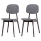 Modern Indoor-Outdoor Dining Chair Open Back Plastic Side Chair Grey Set of 2 Clearhalo ' kitchen&dining_furn' 'Dining Chairs' 'Dining Tables & Seating' 'dining_chair' 'Furniture' 'furniture_dining_chair' 'Kitchen & Dining Furniture' 'kitchen' 4399797