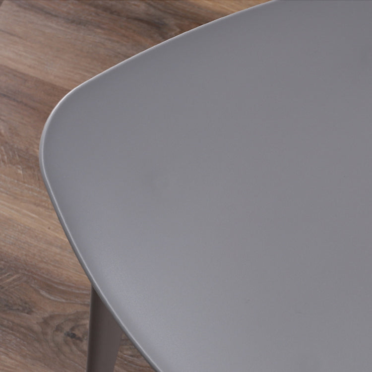 Modern Indoor-Outdoor Dining Chair Open Back Plastic Side Chair Clearhalo ' kitchen&dining_furn' 'Dining Chairs' 'Dining Tables & Seating' 'dining_chair' 'Furniture' 'furniture_dining_chair' 'Kitchen & Dining Furniture' 'kitchen' 4399803