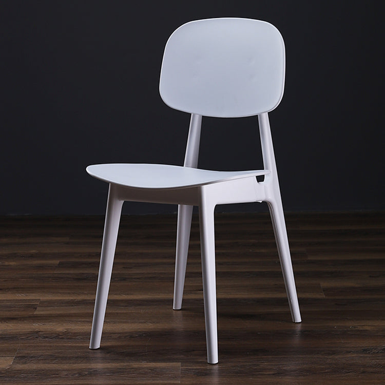 Modern Indoor-Outdoor Dining Chair Open Back Plastic Side Chair Clearhalo ' kitchen&dining_furn' 'Dining Chairs' 'Dining Tables & Seating' 'dining_chair' 'Furniture' 'furniture_dining_chair' 'Kitchen & Dining Furniture' 'kitchen' 4399809