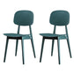 Modern Indoor-Outdoor Dining Chair Open Back Plastic Side Chair Green Set of 2 Clearhalo ' kitchen&dining_furn' 'Dining Chairs' 'Dining Tables & Seating' 'dining_chair' 'Furniture' 'furniture_dining_chair' 'Kitchen & Dining Furniture' 'kitchen' 4399814