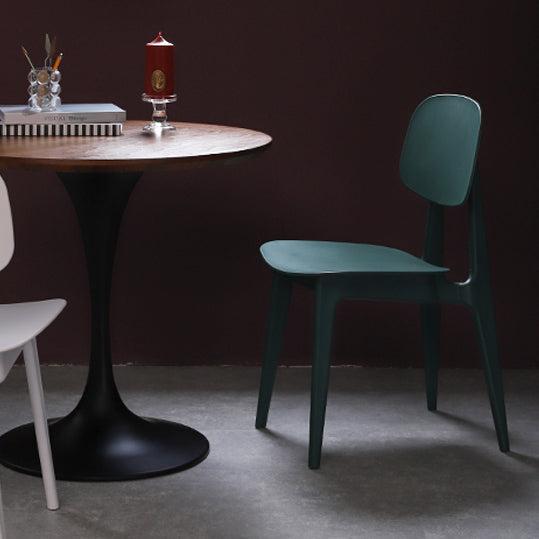 Modern Indoor-Outdoor Dining Chair Open Back Plastic Side Chair Clearhalo ' kitchen&dining_furn' 'Dining Chairs' 'Dining Tables & Seating' 'dining_chair' 'Furniture' 'furniture_dining_chair' 'Kitchen & Dining Furniture' 'kitchen' 4399816