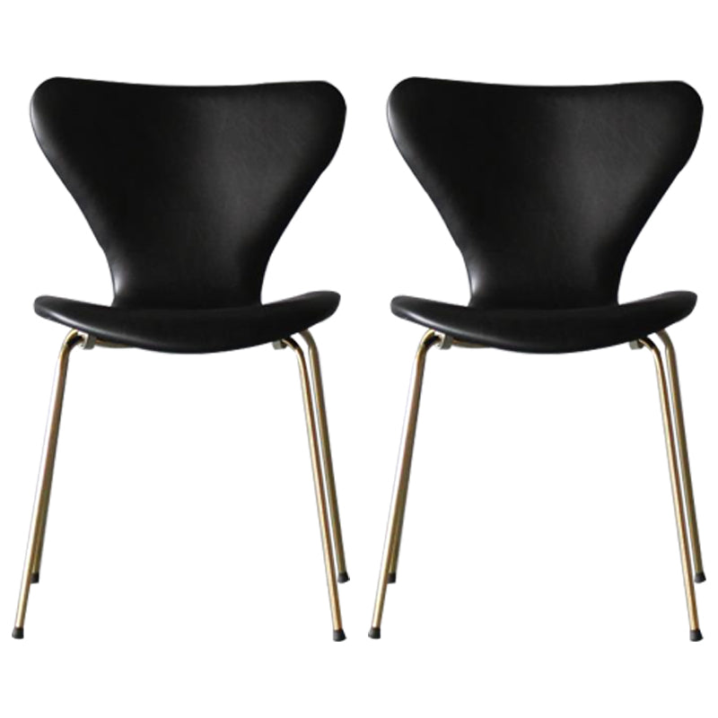 Restaurant Scandinavian Velvet Side Chair Matte Finish Wingback Dining Chair Black 2 Piece Set Brass Gold Clearhalo ' kitchen&dining_furn' 'Dining Chairs' 'Dining Tables & Seating' 'dining_chair' 'furn' 'furn_dining_chair' 'Furniture' 'furniture_dining_chair' 'Kitchen & Dining Furniture' 'kitchen' 4399854
