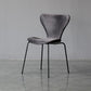 Restaurant Scandinavian Velvet Side Chair Matte Finish Wingback Dining Chair Dark Gray 1 Piece Black Clearhalo ' kitchen&dining_furn' 'Dining Chairs' 'Dining Tables & Seating' 'dining_chair' 'furn' 'furn_dining_chair' 'Furniture' 'furniture_dining_chair' 'Kitchen & Dining Furniture' 'kitchen' 4399858