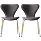 Restaurant Scandinavian Velvet Side Chair Matte Finish Wingback Dining Chair Dark Gray 2 Piece Set Brass Gold Clearhalo ' kitchen&dining_furn' 'Dining Chairs' 'Dining Tables & Seating' 'dining_chair' 'furn' 'furn_dining_chair' 'Furniture' 'furniture_dining_chair' 'Kitchen & Dining Furniture' 'kitchen' 4399867