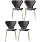 Restaurant Scandinavian Velvet Side Chair Matte Finish Wingback Dining Chair Dark Gray 4 Piece Set Brass Gold Clearhalo ' kitchen&dining_furn' 'Dining Chairs' 'Dining Tables & Seating' 'dining_chair' 'furn' 'furn_dining_chair' 'Furniture' 'furniture_dining_chair' 'Kitchen & Dining Furniture' 'kitchen' 4399869