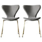 Restaurant Scandinavian Velvet Side Chair Matte Finish Wingback Dining Chair Light Gray 2 Piece Set Brass Gold Clearhalo ' kitchen&dining_furn' 'Dining Chairs' 'Dining Tables & Seating' 'dining_chair' 'furn' 'furn_dining_chair' 'Furniture' 'furniture_dining_chair' 'Kitchen & Dining Furniture' 'kitchen' 4399872
