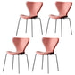 Restaurant Scandinavian Velvet Side Chair Matte Finish Wingback Dining Chair Pink 4 Piece Set Black Clearhalo ' kitchen&dining_furn' 'Dining Chairs' 'Dining Tables & Seating' 'dining_chair' 'furn' 'furn_dining_chair' 'Furniture' 'furniture_dining_chair' 'Kitchen & Dining Furniture' 'kitchen' 4399877
