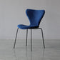 Restaurant Scandinavian Velvet Side Chair Matte Finish Wingback Dining Chair Blue 1 Piece Black Clearhalo ' kitchen&dining_furn' 'Dining Chairs' 'Dining Tables & Seating' 'dining_chair' 'furn' 'furn_dining_chair' 'Furniture' 'furniture_dining_chair' 'Kitchen & Dining Furniture' 'kitchen' 4399887