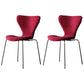 Restaurant Scandinavian Velvet Side Chair Matte Finish Wingback Dining Chair Burgundy 2 Piece Set Black Clearhalo ' kitchen&dining_furn' 'Dining Chairs' 'Dining Tables & Seating' 'dining_chair' 'furn' 'furn_dining_chair' 'Furniture' 'furniture_dining_chair' 'Kitchen & Dining Furniture' 'kitchen' 4399894