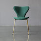 Restaurant Scandinavian Velvet Side Chair Matte Finish Wingback Dining Chair Blackish Green 1 Piece Brass Gold Clearhalo ' kitchen&dining_furn' 'Dining Chairs' 'Dining Tables & Seating' 'dining_chair' 'furn' 'furn_dining_chair' 'Furniture' 'furniture_dining_chair' 'Kitchen & Dining Furniture' 'kitchen' 4399902