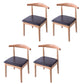Modern Wood Dining Room Chair Armless Faux Leather Side Chair for Home Use Natural 4 Piece Set Clearhalo ' kitchen&dining_furn' 'Dining Chairs' 'Dining Tables & Seating' 'dining_chair' 'furn' 'furn_dining_chair' 'Furniture' 'furniture_dining_chair' 'Kitchen & Dining Furniture' 'kitchen' 4399910