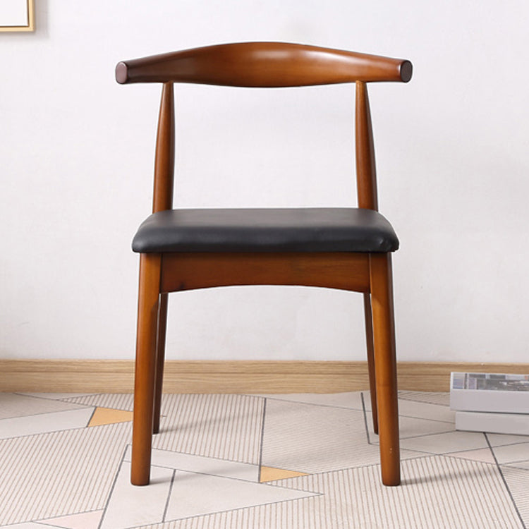 Modern Wood Dining Room Chair Armless Faux Leather Side Chair for Home Use Clearhalo ' kitchen&dining_furn' 'Dining Chairs' 'Dining Tables & Seating' 'dining_chair' 'furn' 'furn_dining_chair' 'Furniture' 'furniture_dining_chair' 'Kitchen & Dining Furniture' 'kitchen' 4399911