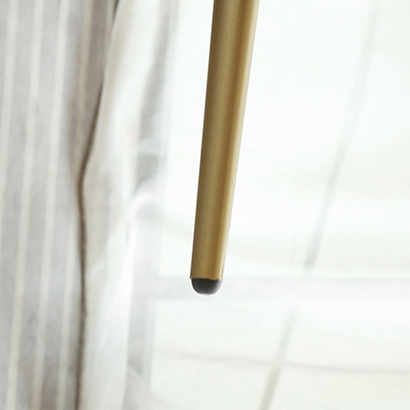 Nordic Dining Arm Chairs Open Back Side Chair for Kitchen with Metal Legs Clearhalo ' kitchen&dining_furn' 'Dining Chairs' 'Dining Tables & Seating' 'dining_chair' 'furn' 'furn_dining_chair' 'Furniture' 'furniture_dining_chair' 'Kitchen & Dining Furniture' 'kitchen' 4399933