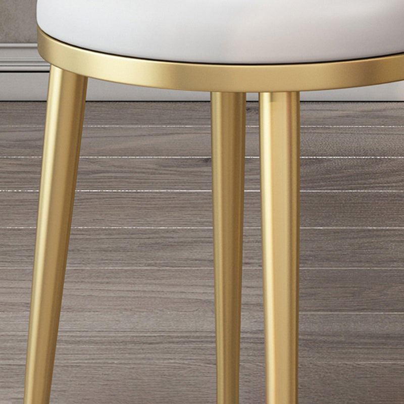 Glam Metal Dining Room Chair Armless Open Back Dining Side Chair for Home Use Clearhalo ' kitchen&dining_furn' 'Dining Chairs' 'Dining Tables & Seating' 'dining_chair' 'furn' 'furn_dining_chair' 'Furniture' 'furniture_dining_chair' 'Kitchen & Dining Furniture' 'kitchen' 4399951