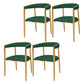 Glam Metal Dining Room Chair Armless Velvet Dining Side Chairs for Home Use Blackish Green 4 Piece Set Clearhalo ' kitchen&dining_furn' 'Dining Chairs' 'Dining Tables & Seating' 'dining_chair' 'furn' 'furn_dining_chair' 'Furniture' 'furniture_dining_chair' 'Kitchen & Dining Furniture' 'kitchen' 4399976