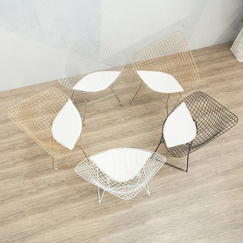 Glam Style Dining Chairs Kitchen Dining Armless Chairs with Metal Legs Clearhalo ' kitchen&dining_furn' 'Dining Chairs' 'Dining Tables & Seating' 'dining_chair' 'furn' 'furn_dining_chair' 'Furniture' 'furniture_dining_chair' 'Kitchen & Dining Furniture' 'kitchen' 4399996