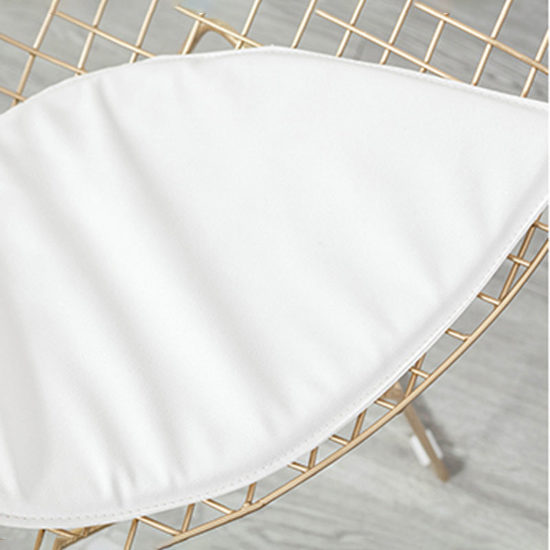 Glam Style Dining Chairs Kitchen Dining Armless Chairs with Metal Legs Clearhalo ' kitchen&dining_furn' 'Dining Chairs' 'Dining Tables & Seating' 'dining_chair' 'furn' 'furn_dining_chair' 'Furniture' 'furniture_dining_chair' 'Kitchen & Dining Furniture' 'kitchen' 4400008