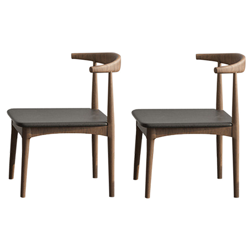 1/2/3/5 Pcs Wood Modern Dining Table Set with Round Table and Wooden Chairs Dining Set 2 Brown Chairs Clearhalo 'Dining Room Sets' 'Dining Tables & Seating' 'dining_room_set' 'furn' 'furn_dining_room_set' 'Furniture' 'furniture_dining_room_set' 'Kitchen & Dining Furniture' 'kitchen&dining_furn' 'kitchen' 4400015